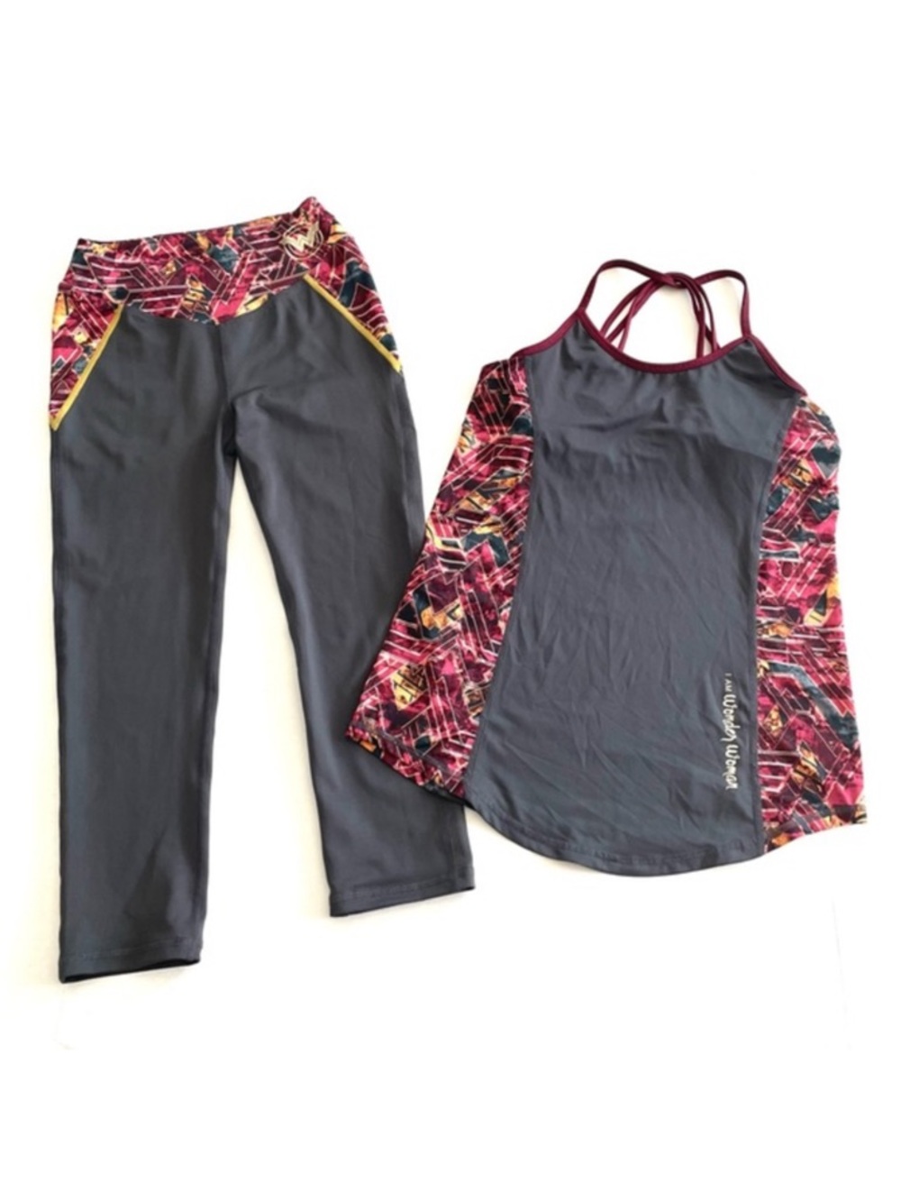Her Universe Wonder Woman Athletic‎ Set, Leggings and Tank Top